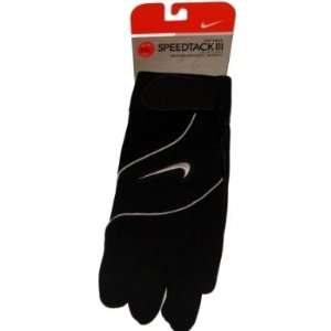  Nike Mens Off Field SpeedTrack III Sideline Gloves Black 