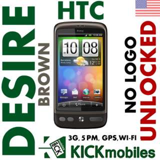 BNIB 3G HTC DESIRE A8181 BRAVO BROWN FACTORY UNLOCKED  