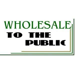   Vinyl Banner   Wholesale To The Public Green Lines 