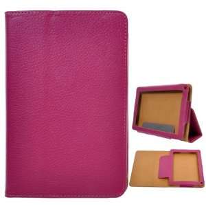   Leather Case Cover for  Kindle 5(Hot Pink) 