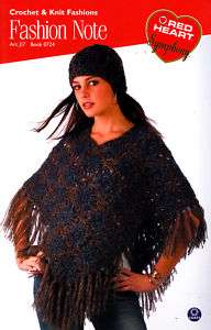 Craft Books #1836 Red Heart Crochet & Knit Fashions  