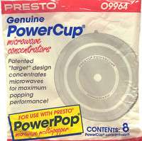 PRESTO 09964 PowerCups (8 PACK) POPCORN POPPER 075741099644  