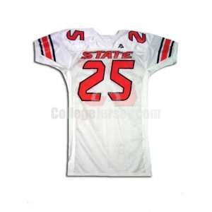  White No. 25 Game Used Oklahoma State Sports Belle 