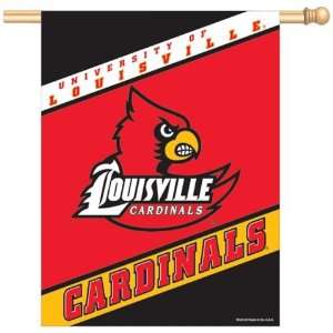   University of Louisville Cardinals Vertical House Flag Banner Sports