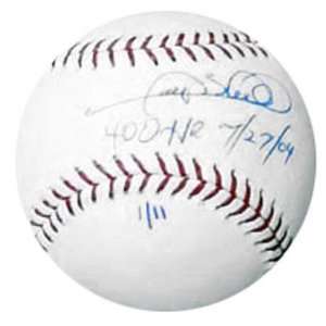 Gary Sheffield Autographed Baseball with 400 HR 7/27/04 Inscription