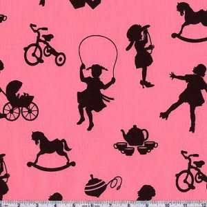  45 Wide Michael Miller Girls Play Pink Fabric By The 