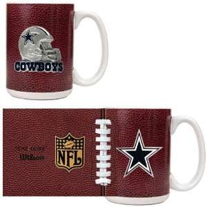  Dallas Cowboys NFL 2pc GameBall Coffee Mug Set   Primary 