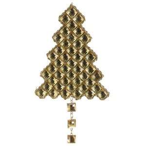   Jewel Christmas Tree Ornament Gold (Pack of 24)