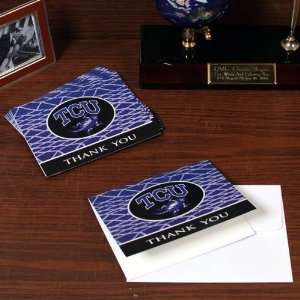 Texas Christian Horned Frogs (TCU) 10 Pack Patterned Thank You Cards 