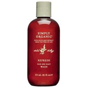  Simply Organic Refresh Shampoo, 32 oz / liter Beauty