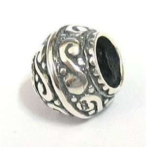  (Free S/H) Sterling Silver Flower Bead fit Pandora European Story 