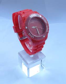 Hot Multicolor heart_shape Unisex jelly watch silicone Sports Watch 