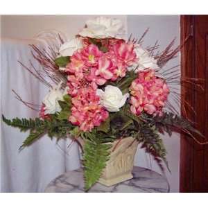   & White/Pink Roses Floral Design 