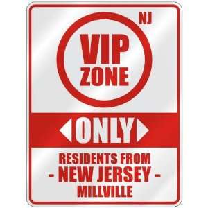   FROM MILLVILLE  PARKING SIGN USA CITY NEW JERSEY