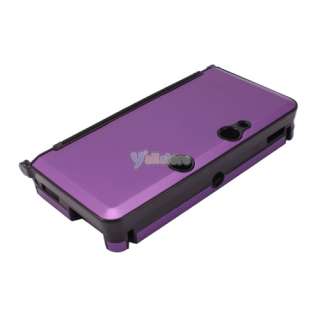   Aluminum Skin Cover Case for Nintendo N3DS 3DS Purple Free Shopping