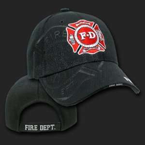  FIRE DEPARTMENT BLACK SHADOW DESIGN HAT CAP CAPS 