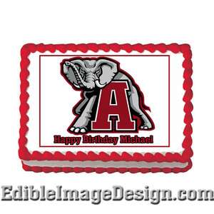 University of Alabama Crimson Tide Edible Party Cake Image Cupcake 