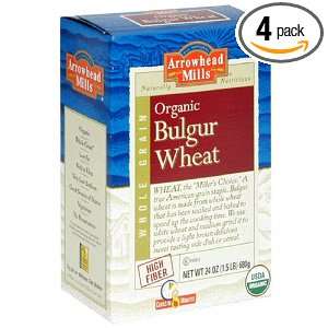 Arrowhead Mills Organic Hot Cereal, Bulgur Wheat, 24 Ounce Boxes (Pack 