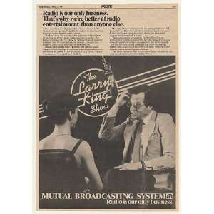 1980 Larry King Radio Show Mutual Broadcasting System 