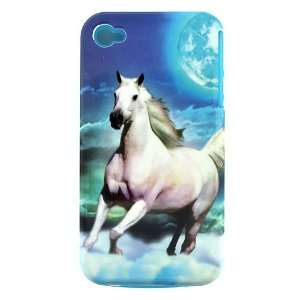  4S 2 in 1 hybrid case White Stallion Horse Cell Phones & Accessories