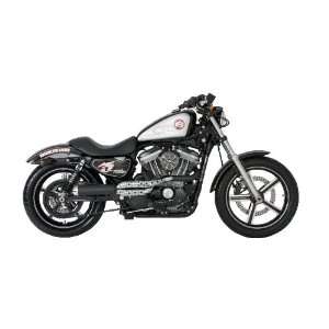 Vance & Hines Black with Chrome RSD Tracker 2 into 1 Exhaust System 