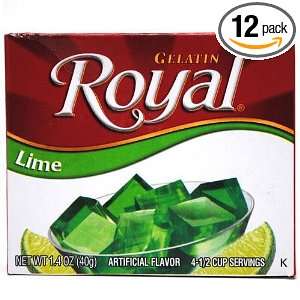 Royal Gelatin, Lime, 1.4 Ounce (Pack of Grocery & Gourmet Food