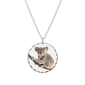  Necklace Circle Charm Koala Bear on Branch Artsmith Inc Jewelry