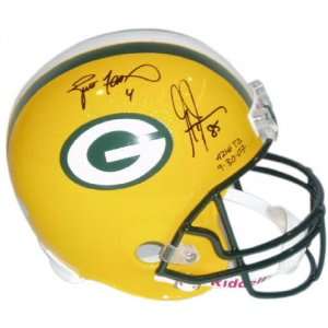 Brett Favre and Greg Jennings Green Bay Packers Autographed Full Size 
