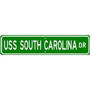  USS SOUTH CAROLINA BB 26 Street Sign   Navy Sports 