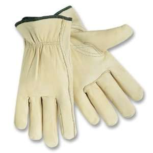 MCR Safety Driver Gloves,Large Size   Leather   2 / Pair   Cream