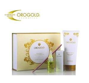 ORO GOLD ® NAIL KIT  Buffer+Nail File+Cuticle Oil+Hand lotion Gold 