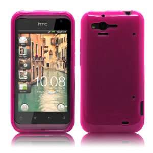 Cbus Wireless Hot Pink Flex Gel Case / Skin / Cover for Verizon HTC 