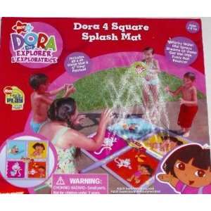  Dora Explorer 4 Square Splash Mat Sprinkler Water Spray Toys & Games