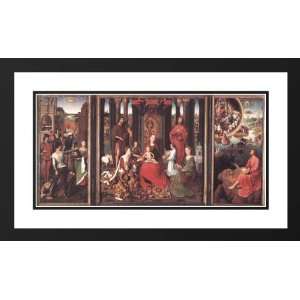   40x24 Framed and Double Matted St John Altarpiece