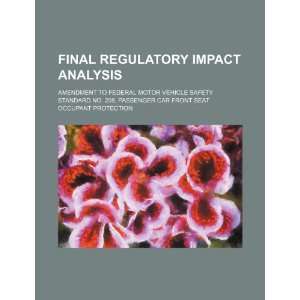  Final regulatory impact analysis amendment to Federal 