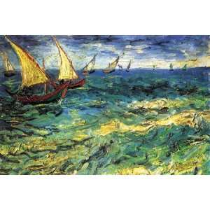  Seascape with Sailboats 20x30 poster