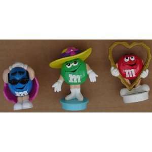  M & M Set Of (3) Mixed Candy Toppers 
