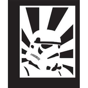  Storm Trooper Rising Sun Decal. White 