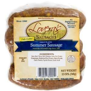 Loveras Summer Sausage   12oz Grocery & Gourmet Food