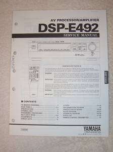Yamaha Service Manual~DSP E492 Processor/Amplifier  