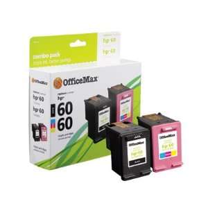 OfficeMax Black and Tri Color Inkjet Cartridges Combo Compatible with 