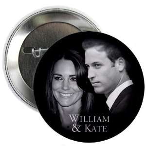  Prince William Kate Middleton Royal Wedding 2.25 Pinback 