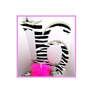  Zebra number cut out centerpiece your choice Health 