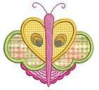 Exotic Applique Butterfly Machine Embroidery Designs CD  