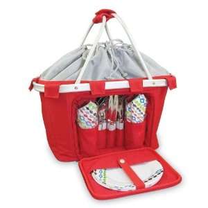  Picnic Time Metro Melrose Picnic Basket with Service for 