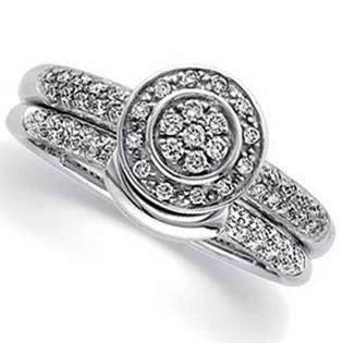   Ring Set in 14K White Gold  Diamond Me Jewelry Rings Wedding