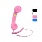   TELE Handset For Mobile Phone Laptop, With Volume and Answer Key Pink