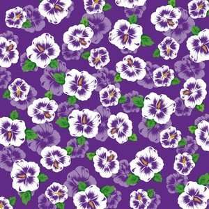  Hav A Hank Floral Bandanna Hibiscus Purple