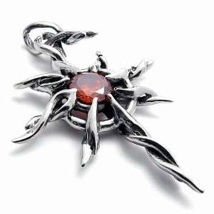  Fiery Star Stainless Steel Pendant Necklace Jewelry