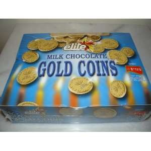 Elite Milk Chocolate Gold Coins Box of 24 Mesh Bags  